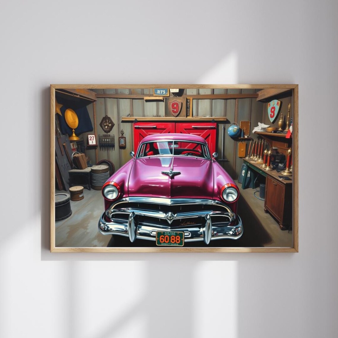 1953 Hornet Classic Car Vintage Auto Poster Print