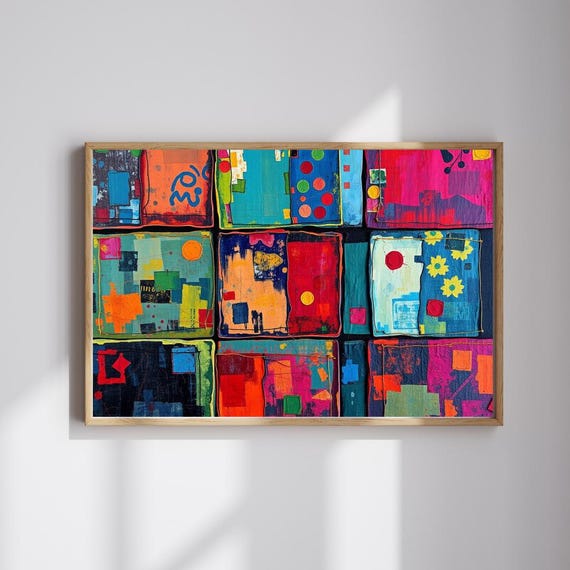 Colorful Abstract Art Puzzle Family Game Night 1101014 Piece