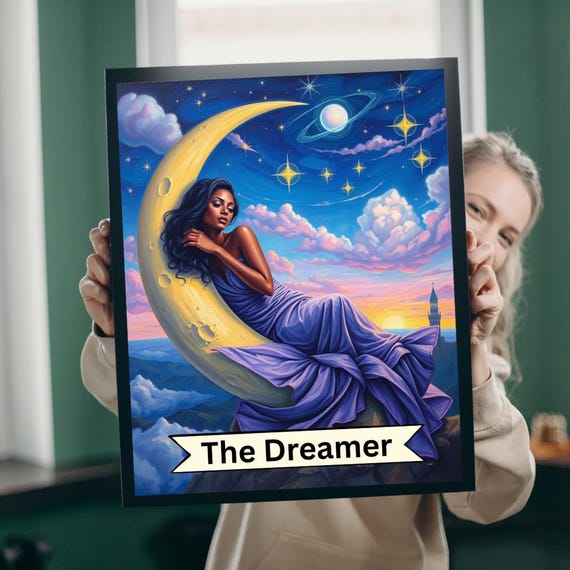 Tarot Jigsaw Puzzle The Dreamer Cosmic Art Relaxation Gift