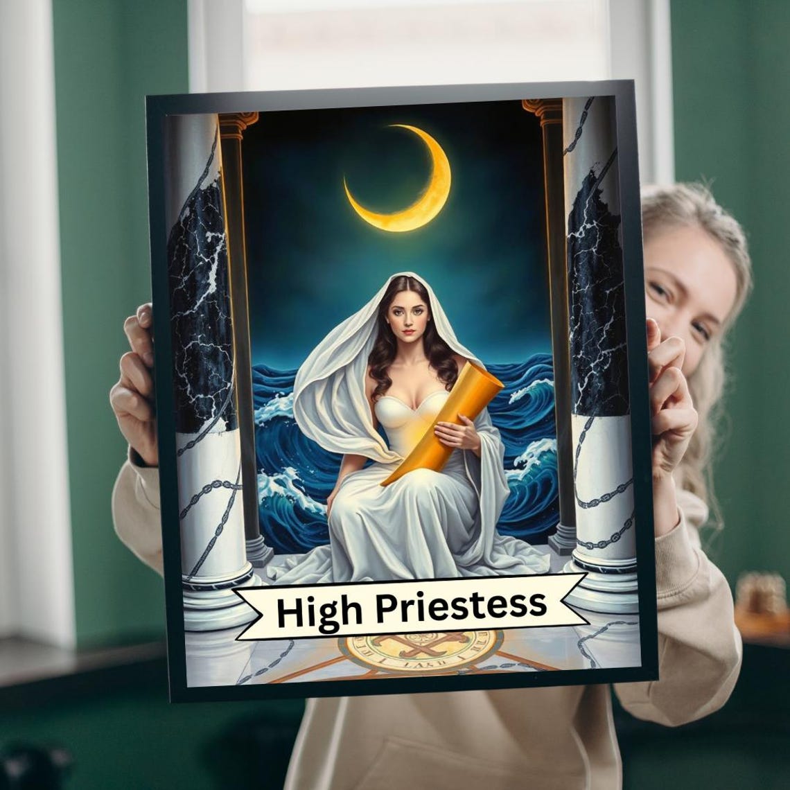 High Priestess Tarot Puzzle Mystical Jigsaw For Adults