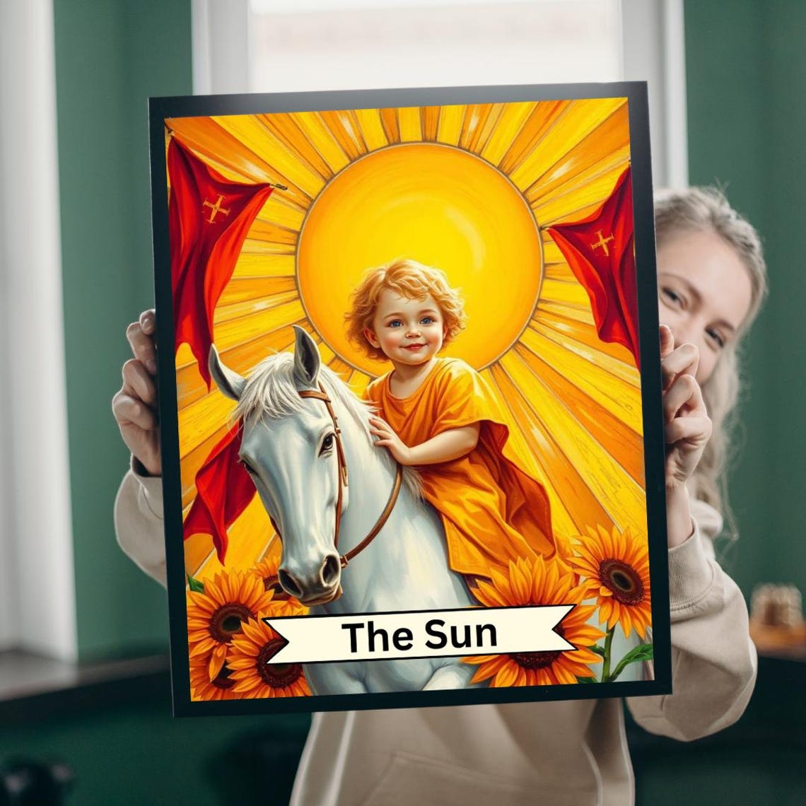 Sunshine Horse Jigsaw Puzzle Tarot Card Style Family Game