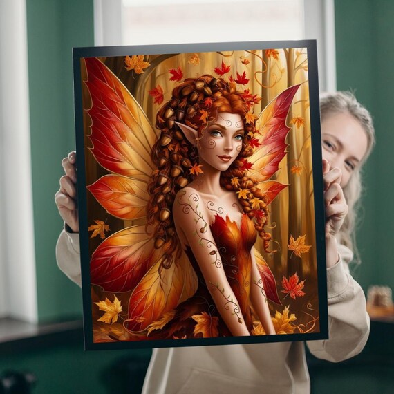 Autumn Fairy Jigsaw Puzzle Enchanting Fall Artwork