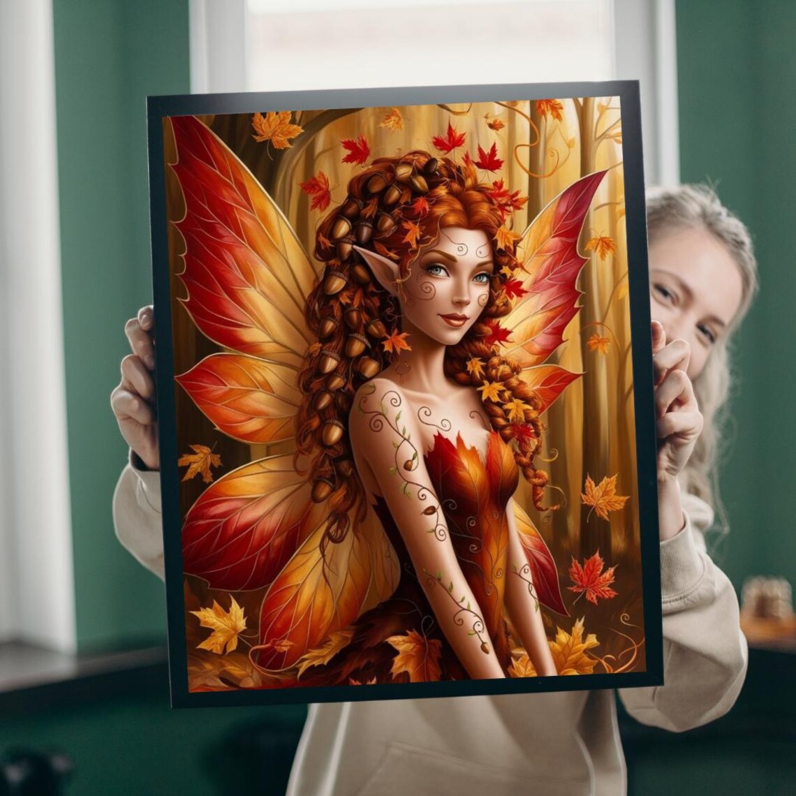 Autumn Fairy Jigsaw Puzzle Enchanting Fall Artwork