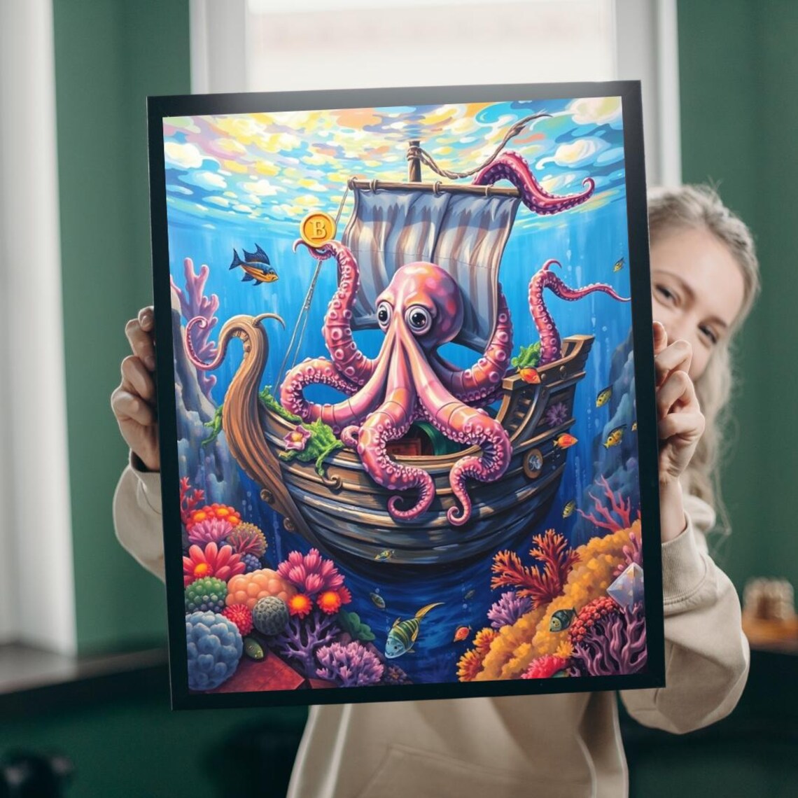 Sunken Pirate Ship Puzzle, Underwater Jigsaw Game