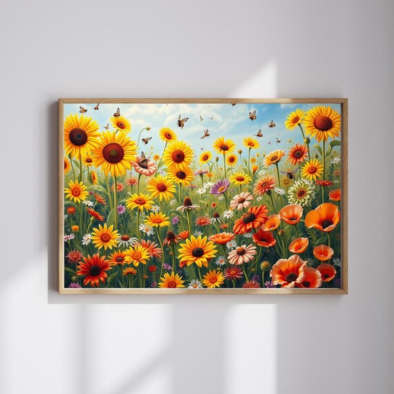Bright Floral Jigsaw Puzzle Botanical Garden Scene Adult Leisure