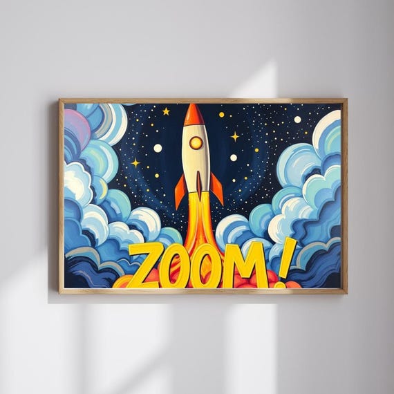 Rocket Zoom Puzzle Pop Art Jigsaw Game