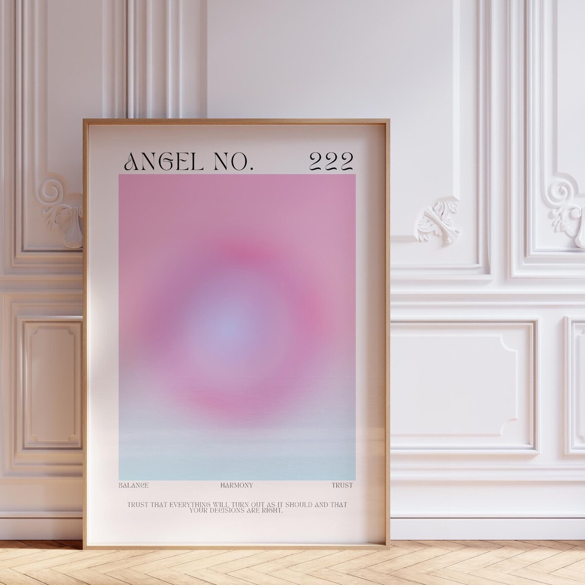 Angel Number 222 Aura Inspirational Art Print