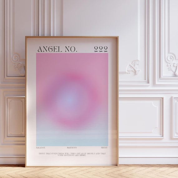Angel Number 222 Aura Inspirational Art Print