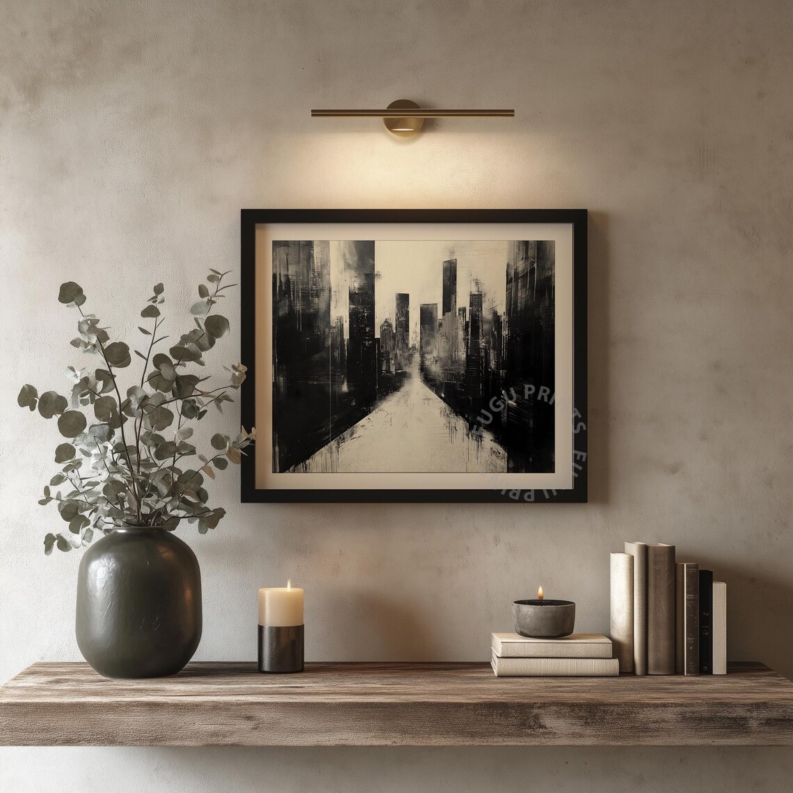 Abstract Cityscape - Modern Minimalist Urban Art - Image 4