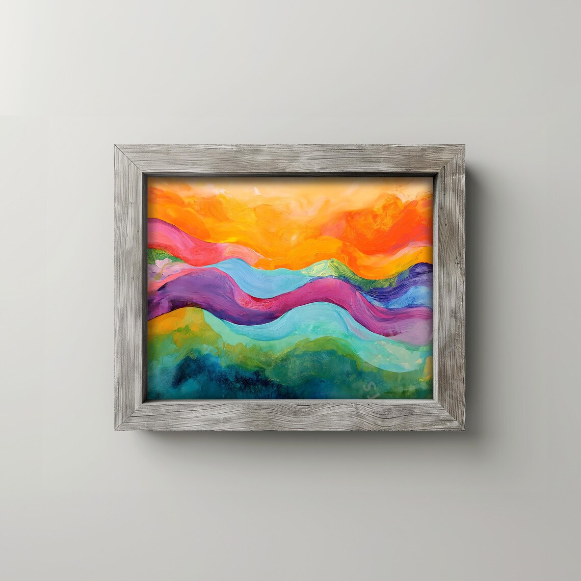 Abstract Landscape, Modern Boho Art Print - Image 2