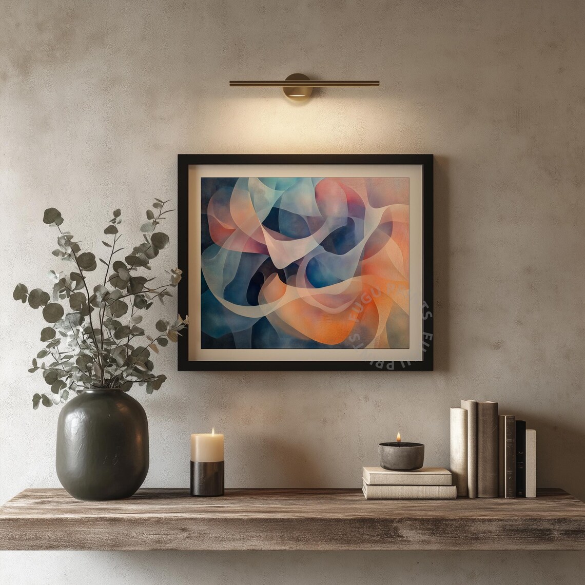 Abstract Flow Art Print, Modern Living Room Decor - Image 4