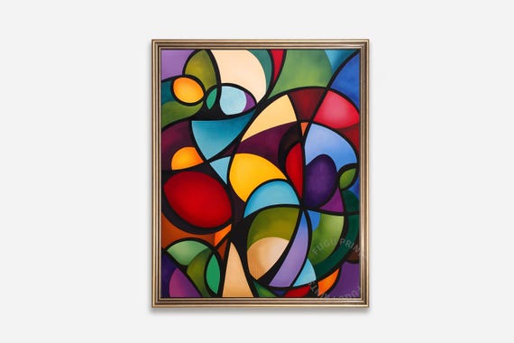 Geometric Abstract Modern Art