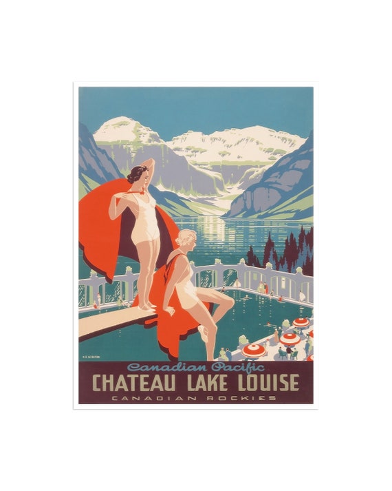Lake Louise Canada Travel Poster