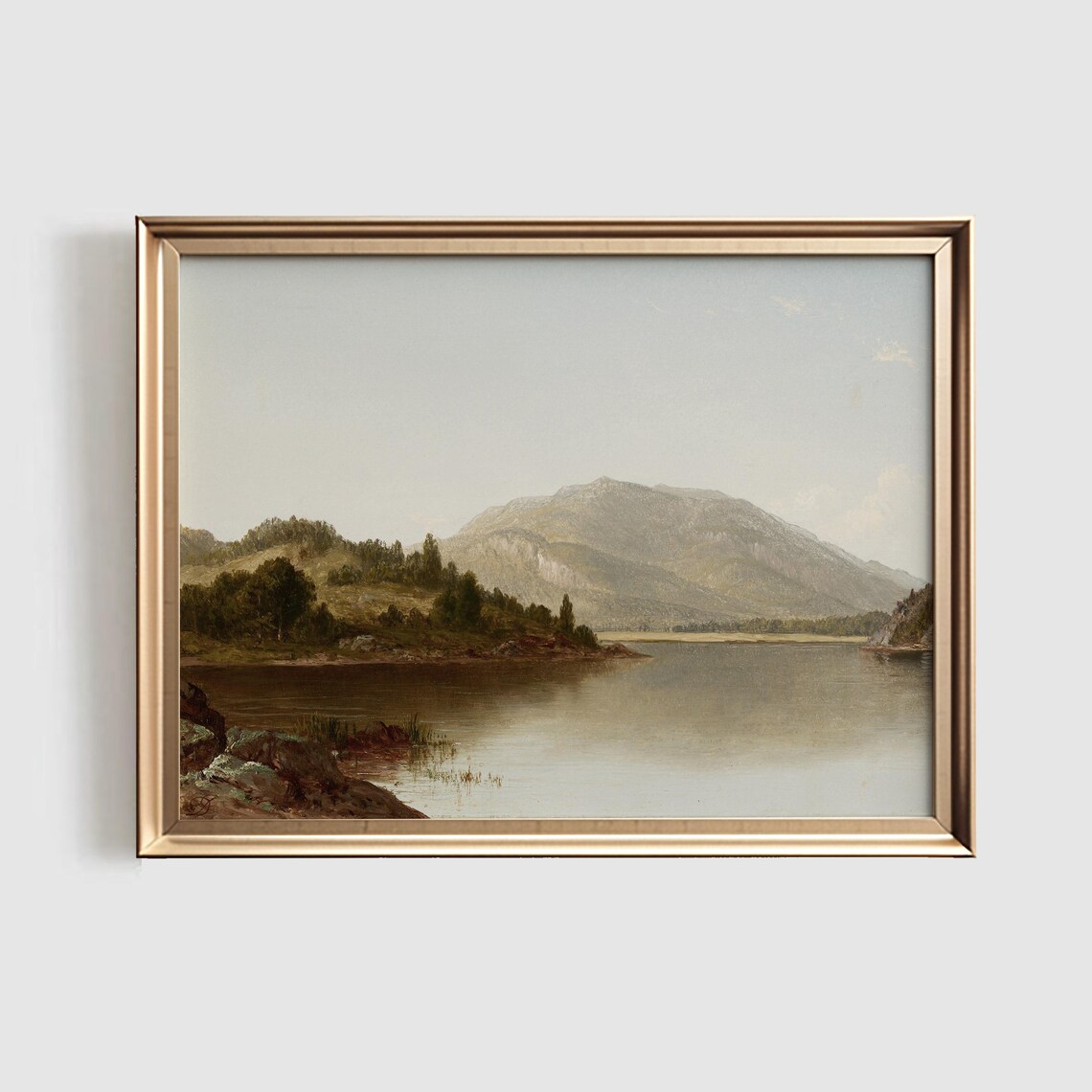 Autumn Landscape Vintage Rustic Country Art Print