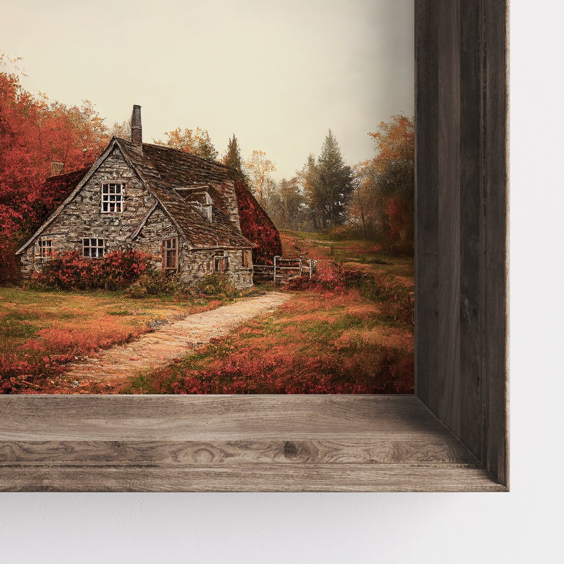 Autumn Landscape Art Print, Fall Farmhouse Decor - Image 3