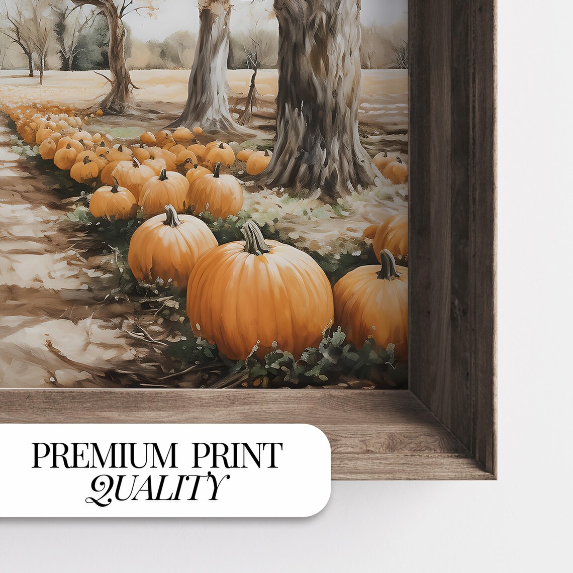 Pumpkin Patch Print, Autumn Farmhouse Art Print - Image 3