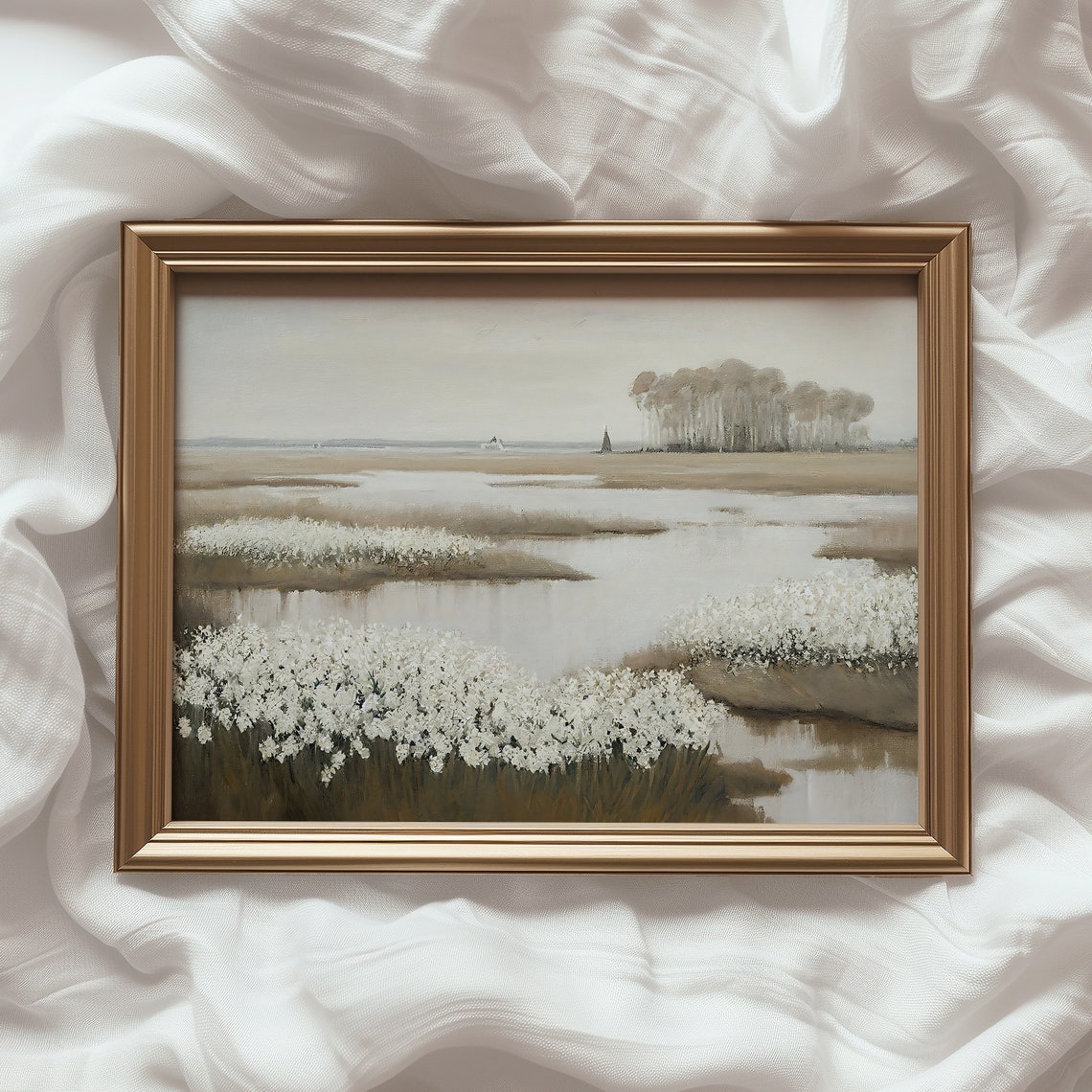 Country Meadow Spring Wall Art Print - Image 3