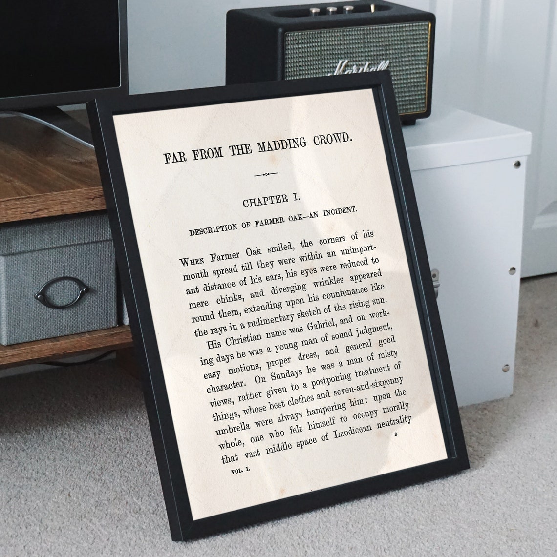 Thomas Hardy Far From The Madding Crowd First Page Chapter One Print - Image 2