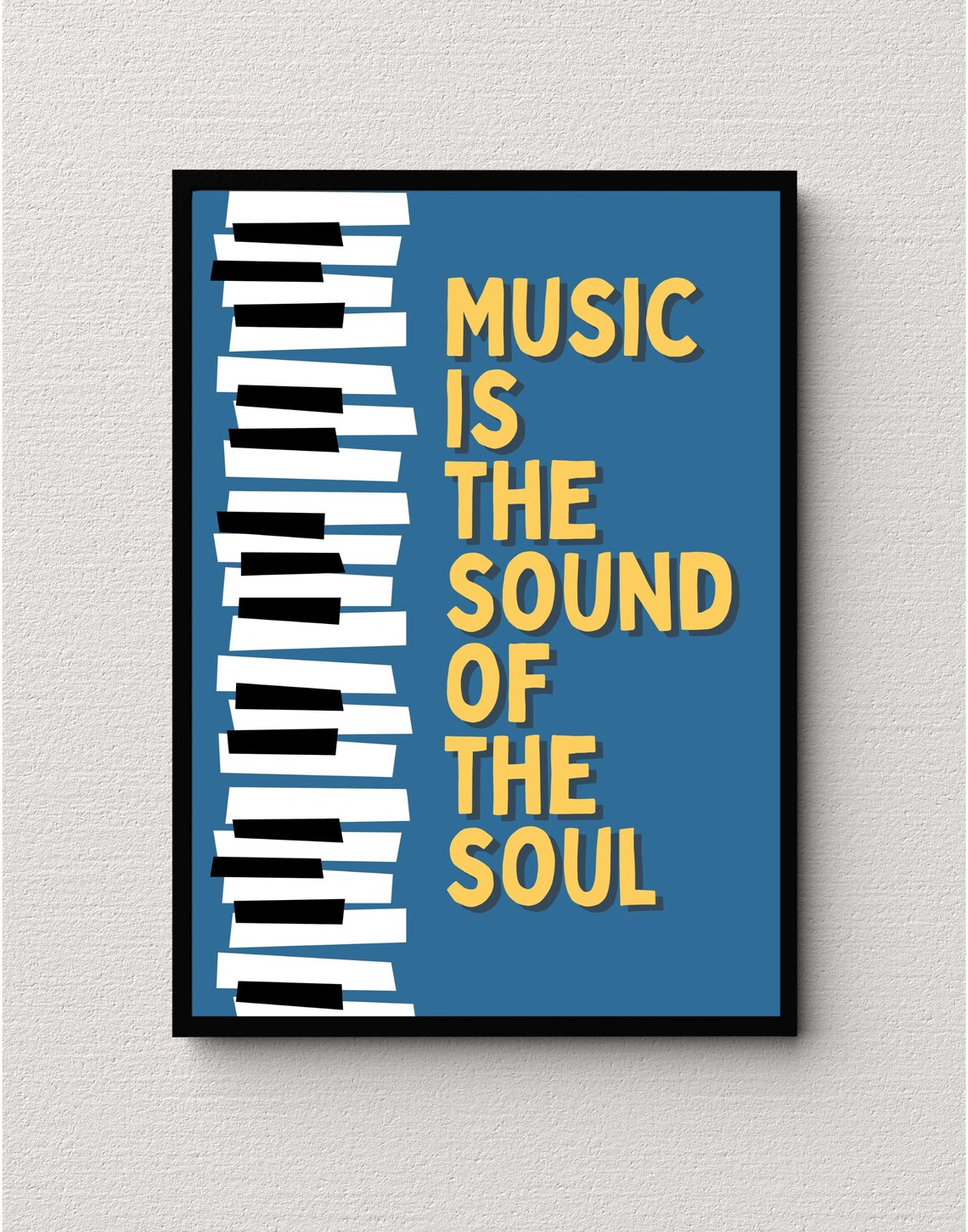 Music Wall Art, Inspirational Piano Quote Poster - Image 3
