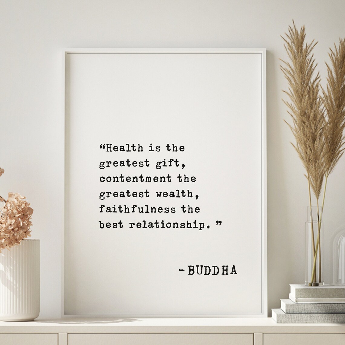 Buddha Quote - Health Is The Greatest Gift