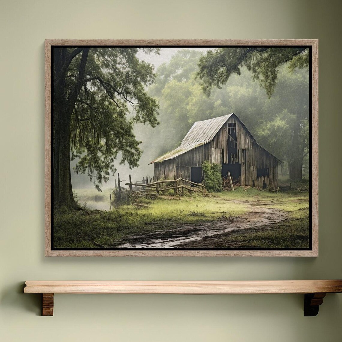 Old Barn Rustic Farmhouse Country Wall Art Print - Image 4
