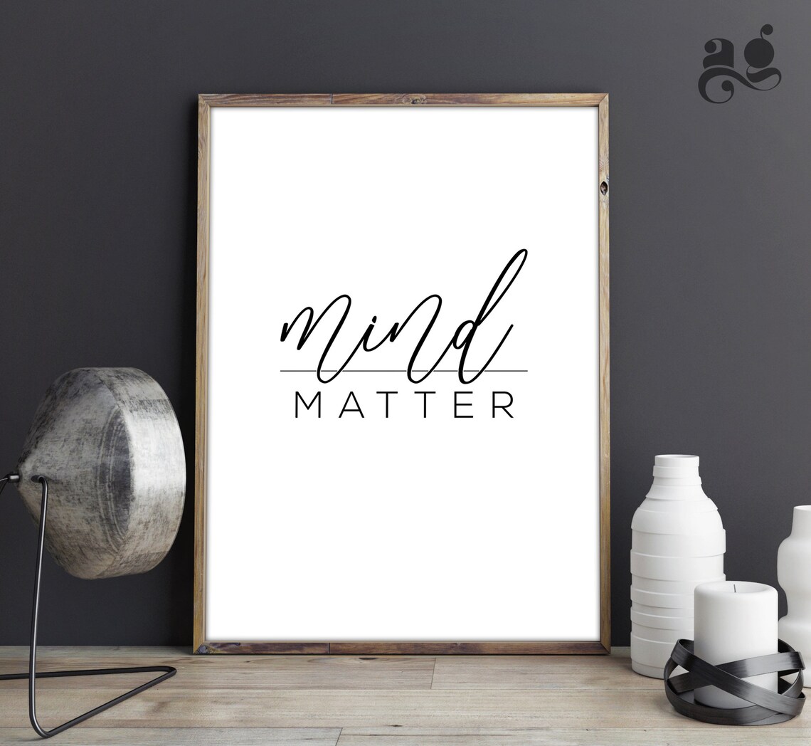 Courage Faith Mind Over Matter Inspirational Print - Image 2