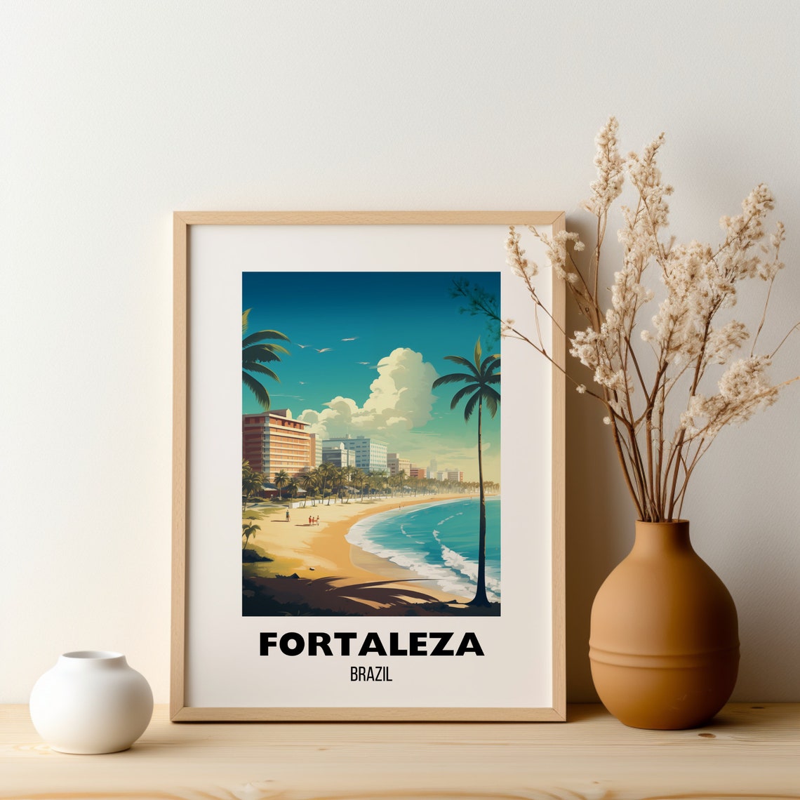 Fortaleza Travel Print Wall Art Fortaleza Poster Fortaleza Brazil Travel Gift City Poster Print Birthday Present - Image 2