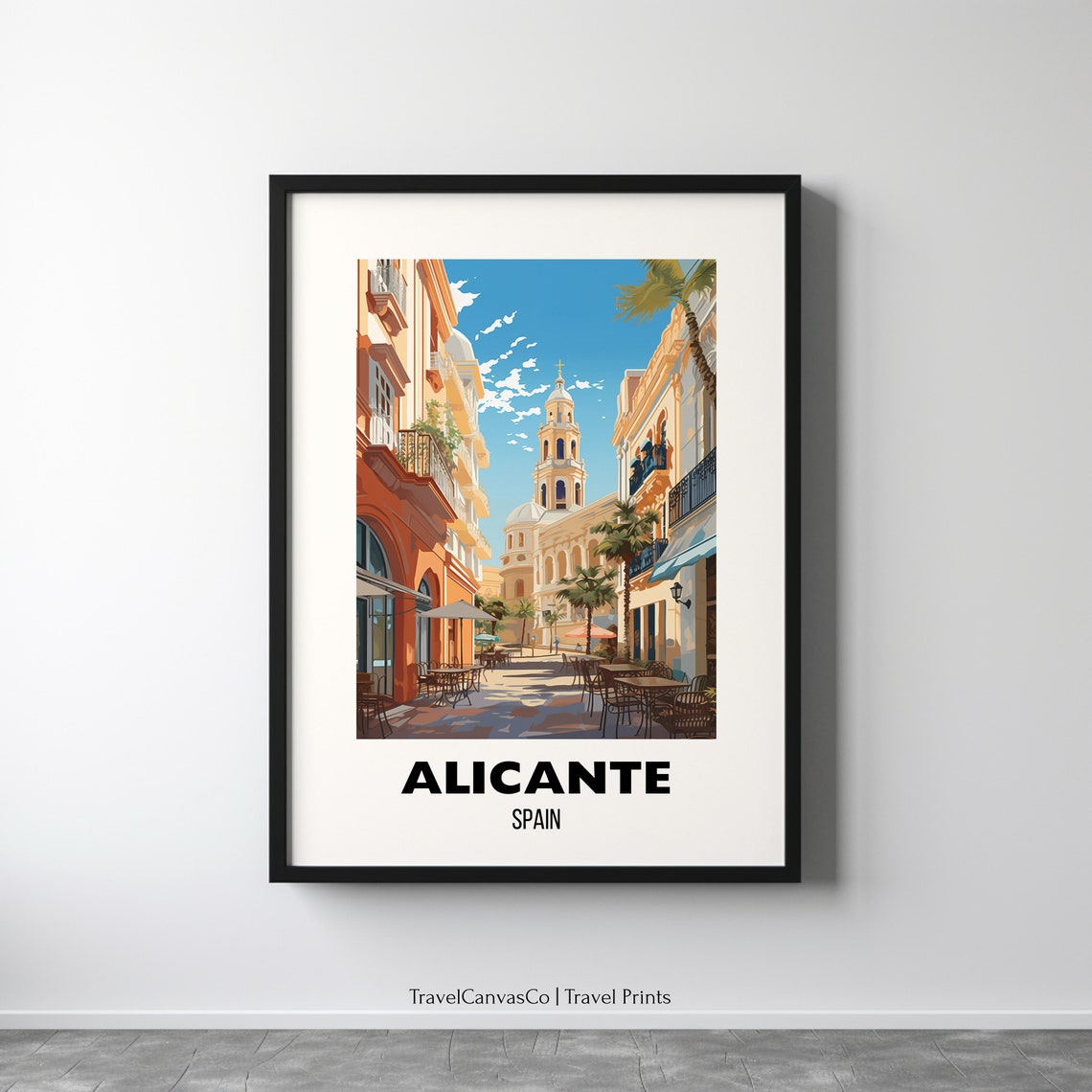 Alicante Travel Print Wall Art Alicante Spain Poster Alicante Spain Art Gift Spain Wall Art Europe Travel Prints City Poster