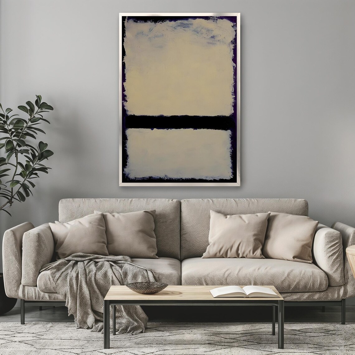 Mark Rothko Inspired Painting Minimalist Wall Art Rothko Wall Art Modern Decor Ready To Hang Wall Decor Unique Gift - Image 3