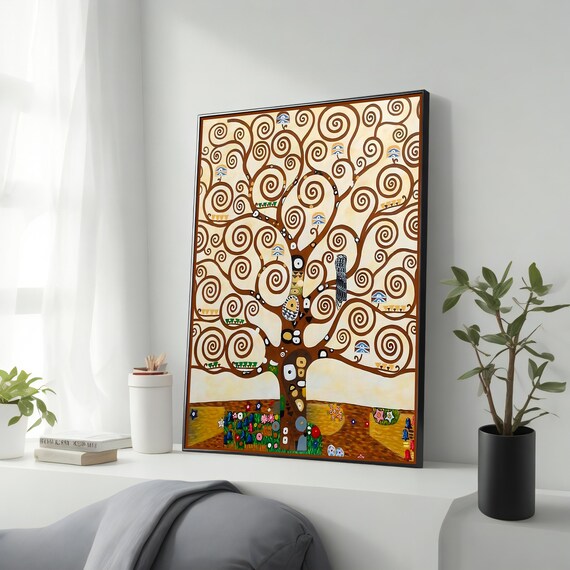 Large Mid Century Print Ready To Hang Artwork Housewarming Gift Room Decor Gift For Art Lover Artwork Wall Art Wall Decor