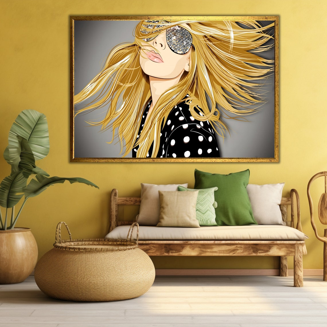 Blonde Woman Print Fashion Poster Ready To Hang Artwork Gift For Her Fashion Wall Art Cool Woman Art Unique Gift - Image 3