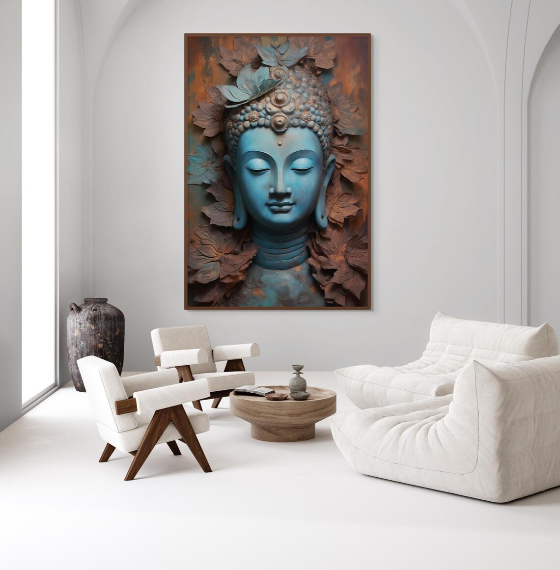 Buddha Meditation Decor For Serenity, Spiritual Accent - Image 3