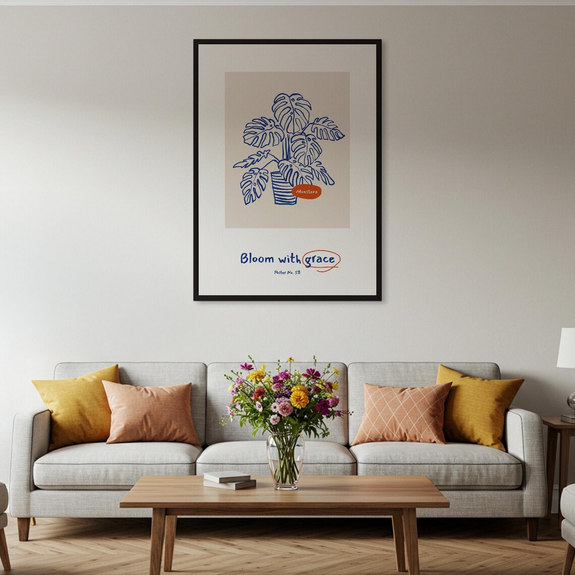 Monstera Plant, Minimalist Botanical Art Print - Image 4