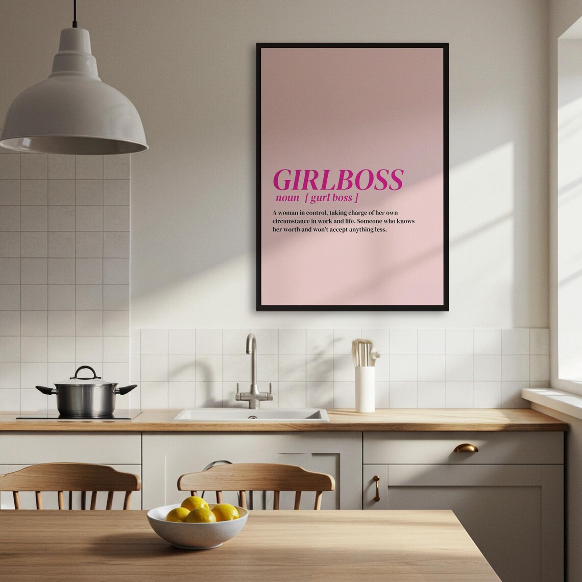 Girlboss Definition Poster, Inspirational Quote - Image 3