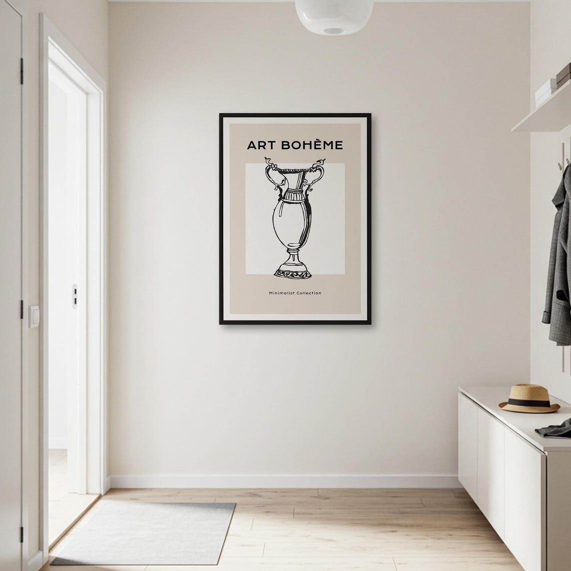 Boheme Minimalist Vase Line Art Poster - Image 2