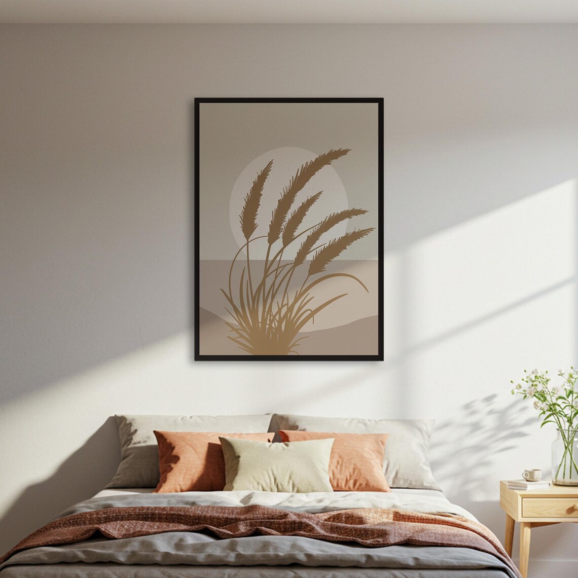 Abstract Grass Minimalist Nature Art Print