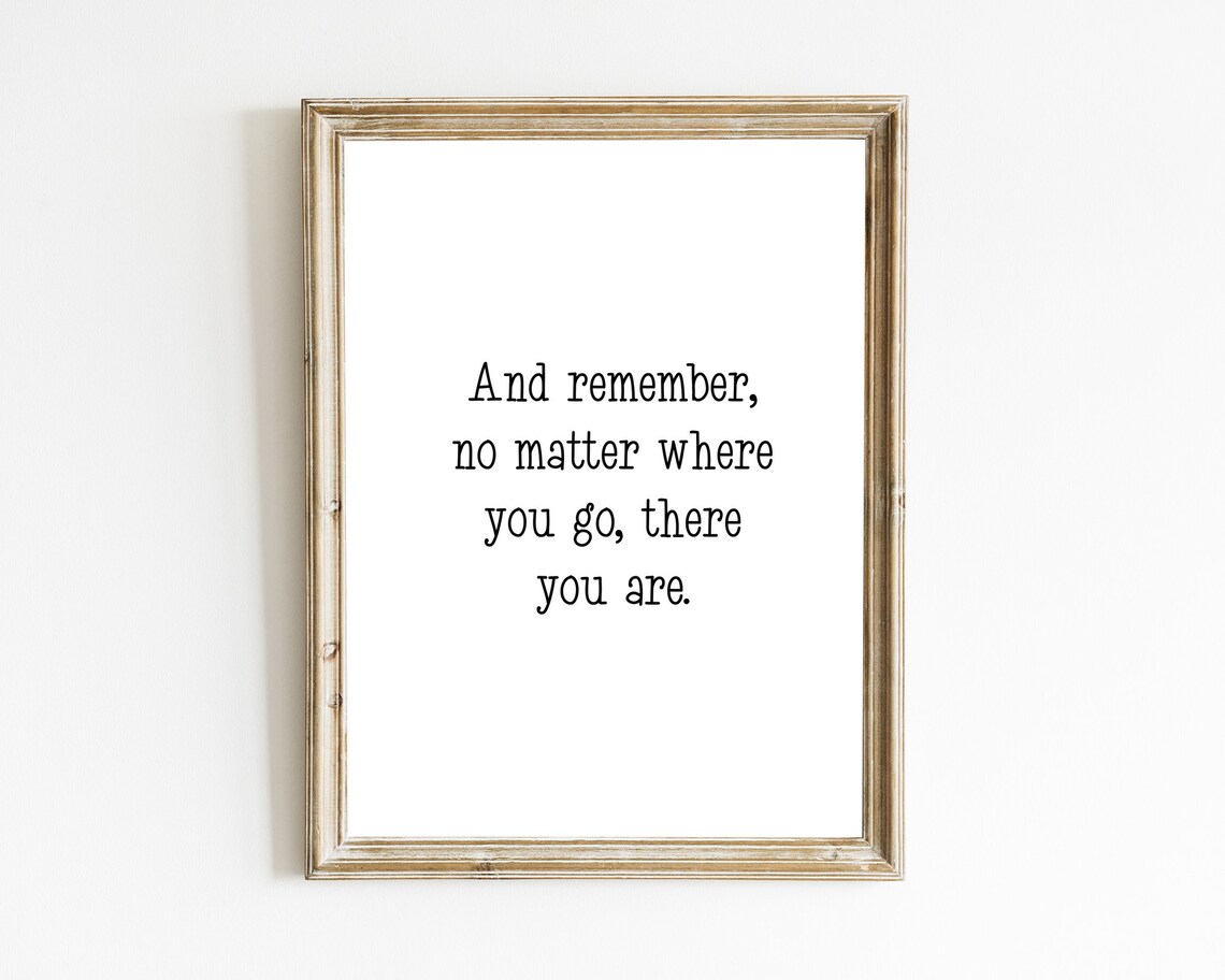 Confucius No Matter Where You Go There You Are Travel Quote Wall Art - Image 2