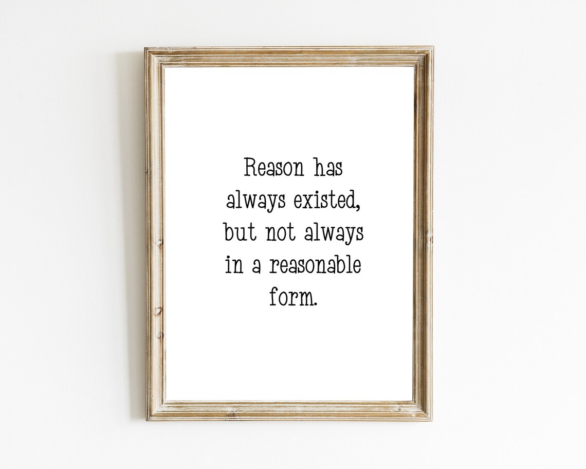 Karl Marx Reason Has Always Existed Not Always Reasonable Form Quote Wall Art - Image 2