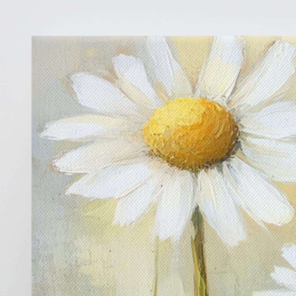 White Chamomile Daisies Golden Background Floral Art Wall Poster - Image 3