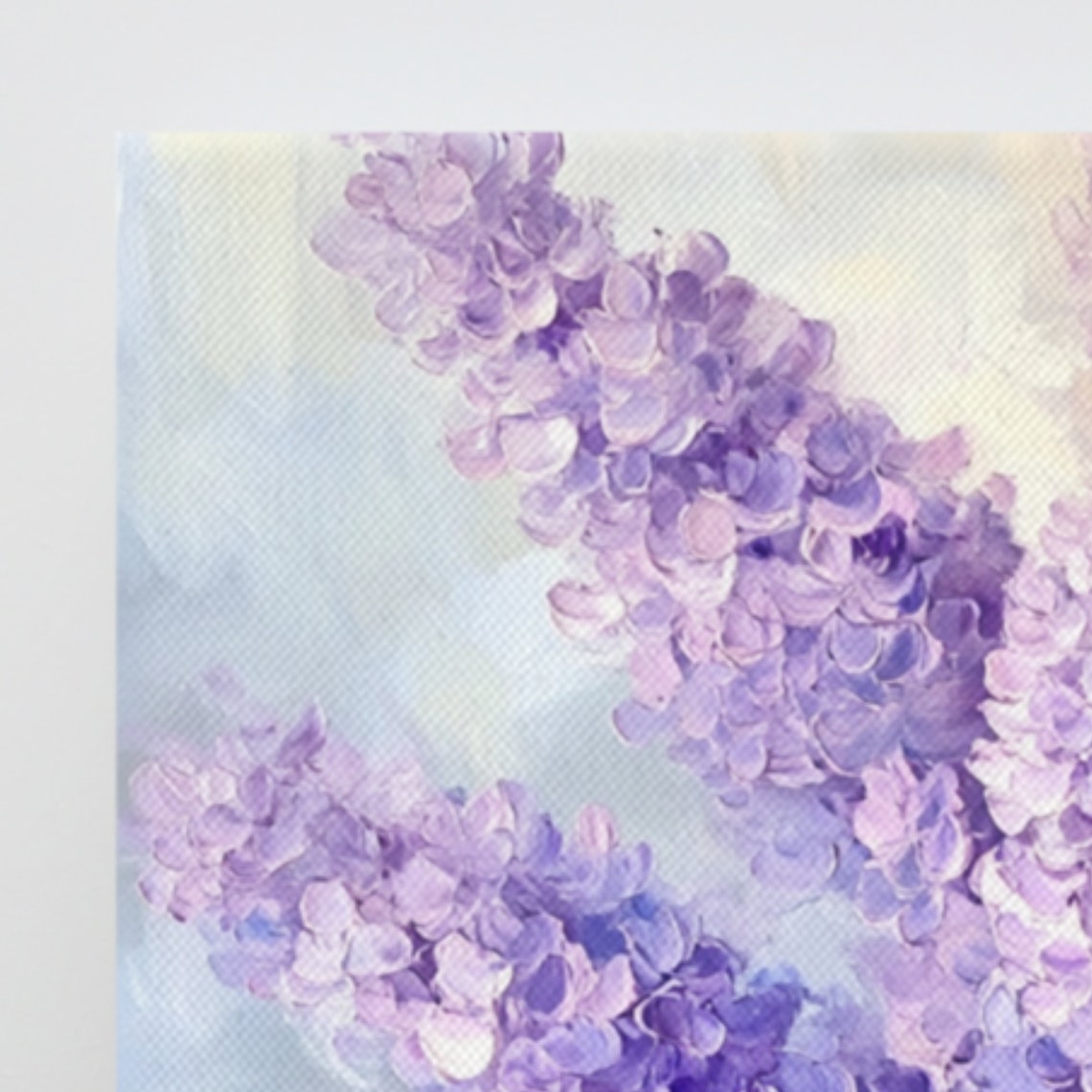 Purple Lilac Flower Clusters Soft Dreamy Painting Print Poster - Image 3