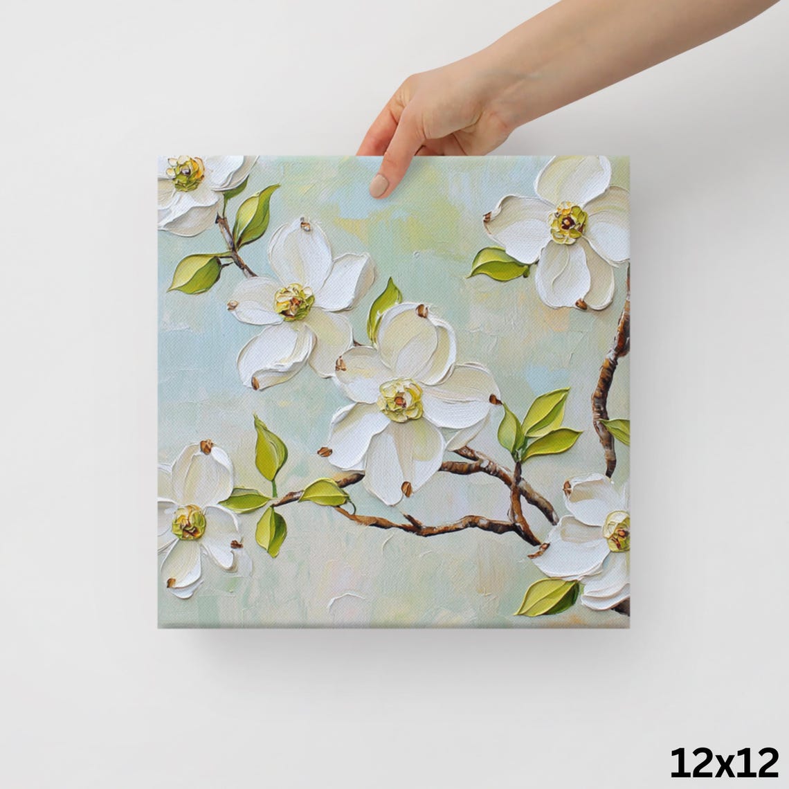 Dogwood Flower Print Flowering Dogwood Plant Art Print Dogwood Flower Painting Print Flower Wall Art White Cornus Florida - Image 2