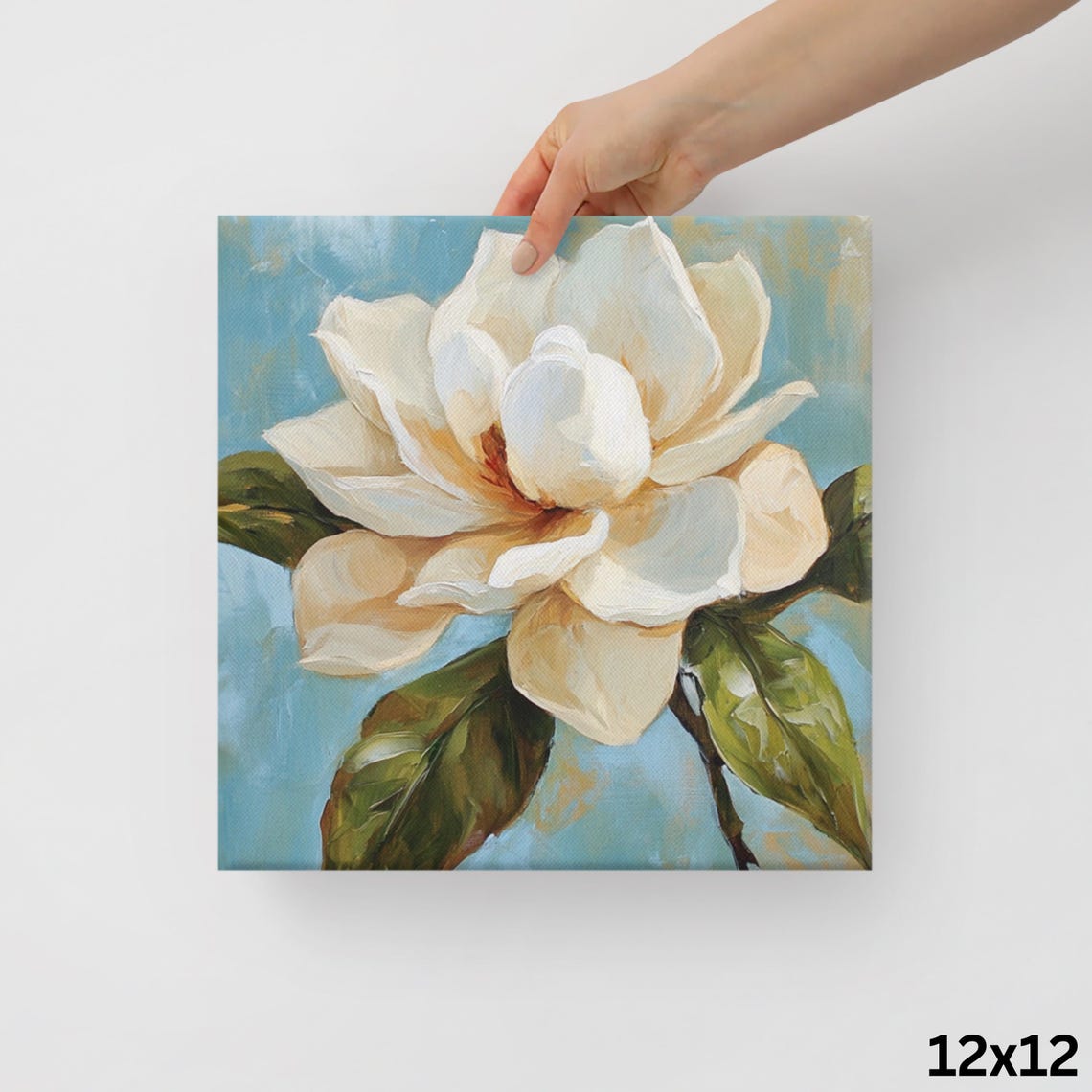 Gardenia Flower Print Flower Painting Print Wall Art Gardenia Art Gardenia Lover Gifts White Flower Wall Art - Image 2