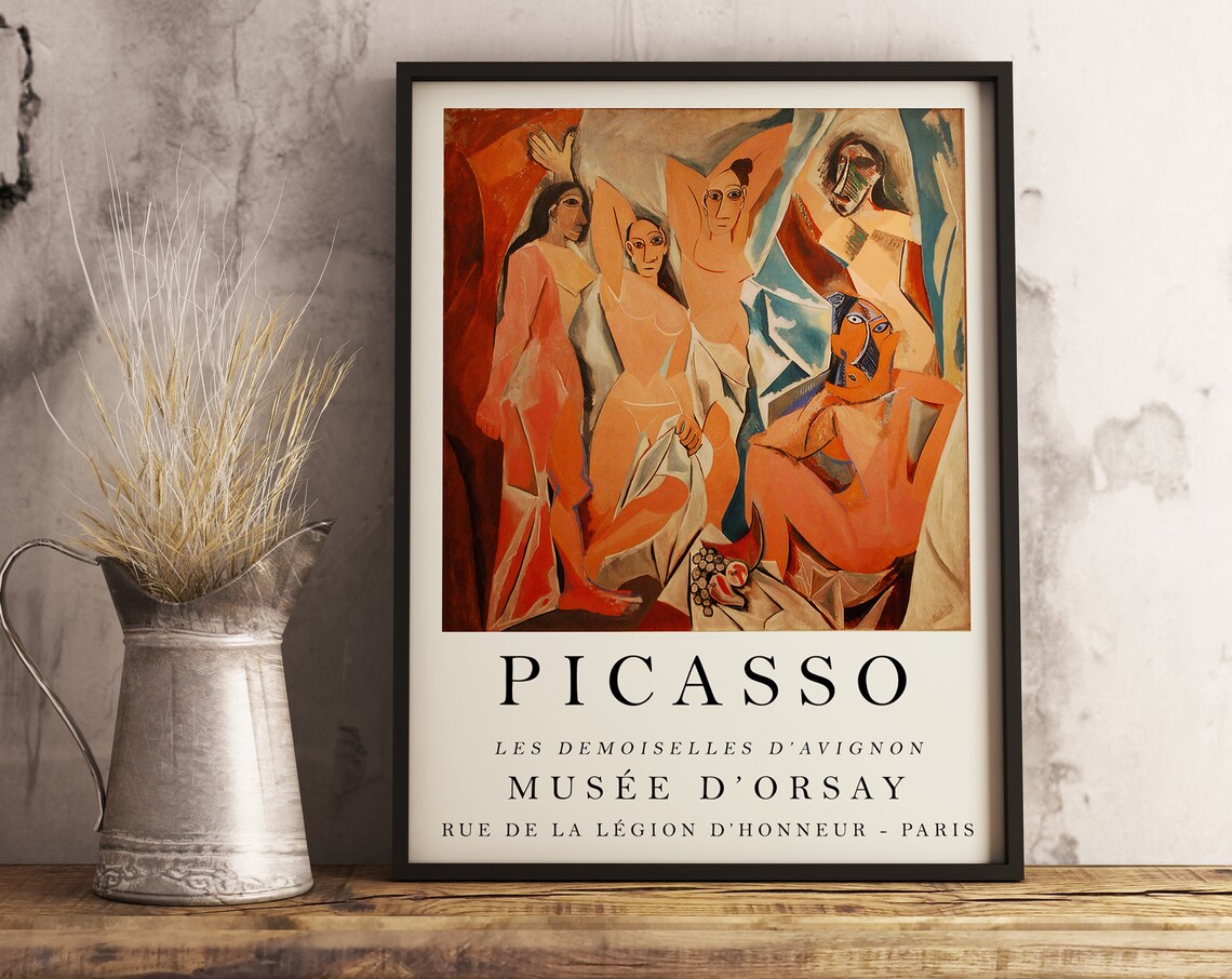 Les Demoiselles d'Avignon, Picasso-Inspired Abstract Art Print - Image 3