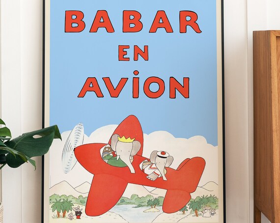 Babar The Elephant - Retro Nursery Art