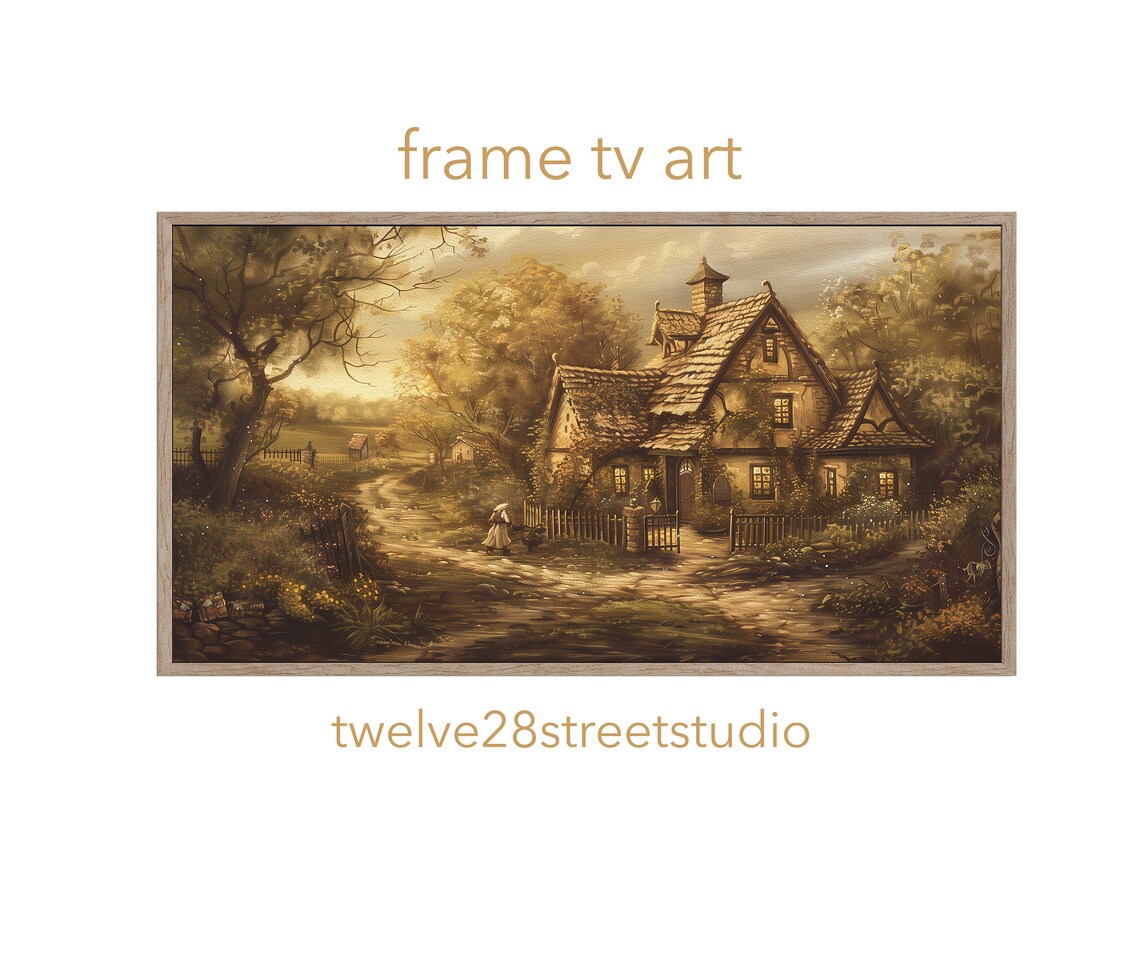 Frame Tv Art Irish Cottage St Patricks Tv Art Vintage Tv Art Farmhouse Decor St Pattys Day Tv Art Vintage St Patricks