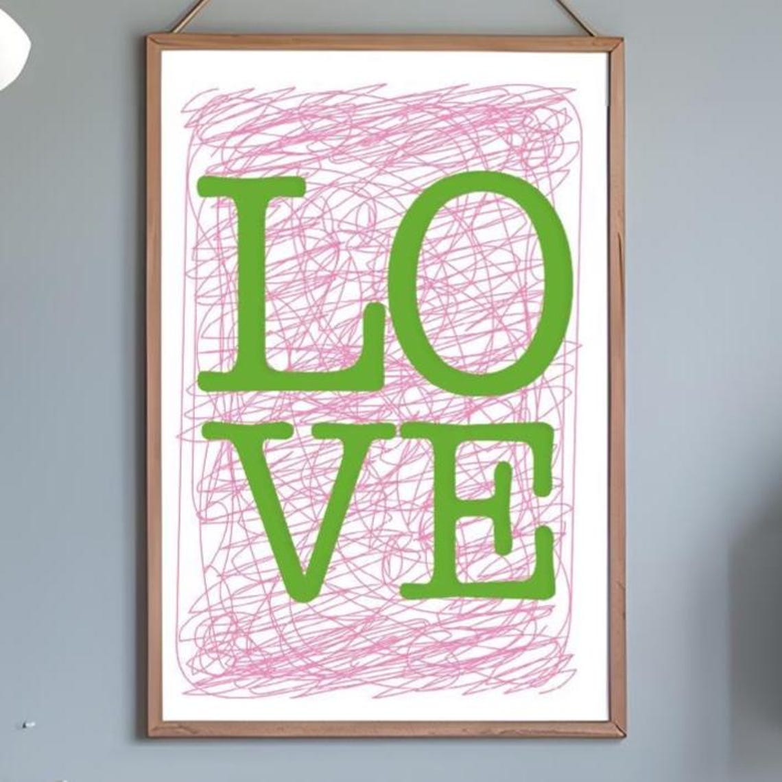 Love Wall Art Bedroom Decor Nursery Print Word Poster Living Room - Image 6