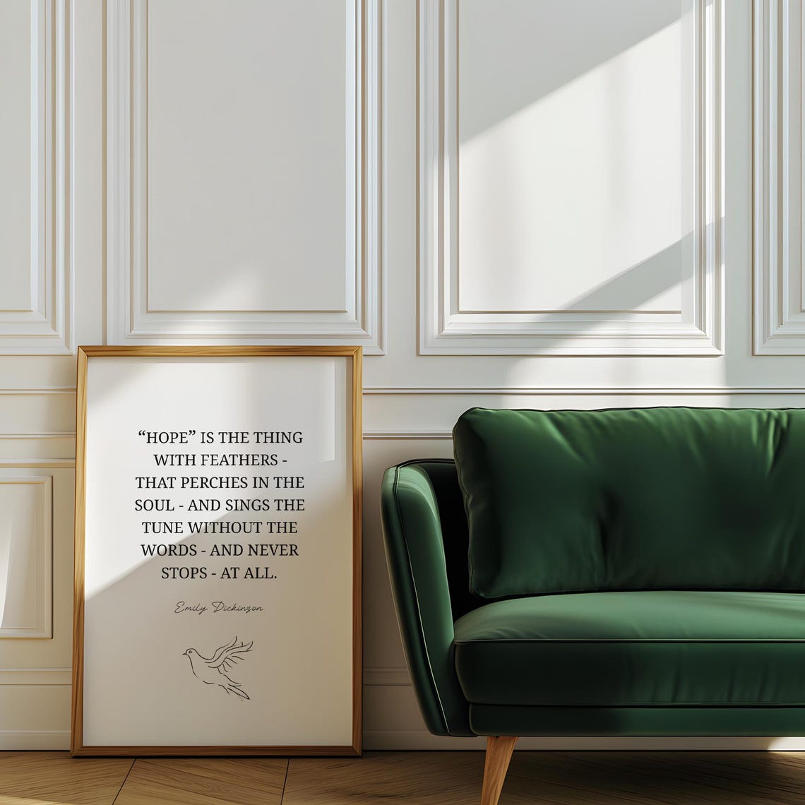 Hopewall Art Emily Dickinson Wall Decor Book Page Inspirational Quote - Image 3