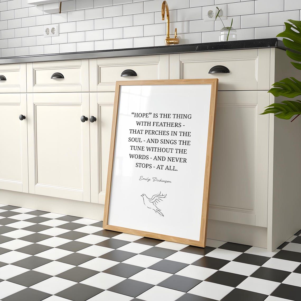 Hopewall Art Emily Dickinson Wall Decor Book Page Inspirational Quote - Image 5