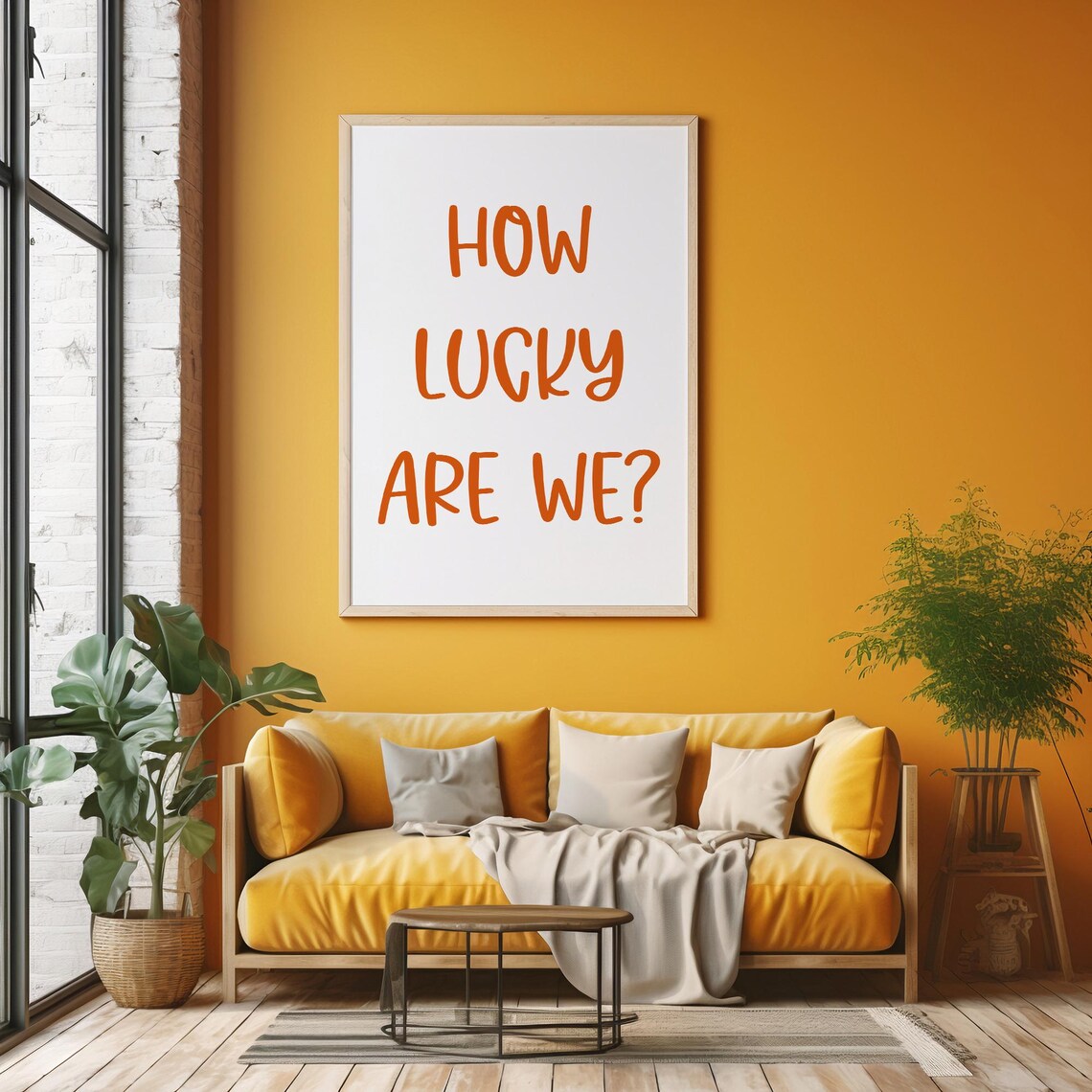 How Lucky Are We, Positive Quote Poster Art - Image 2
