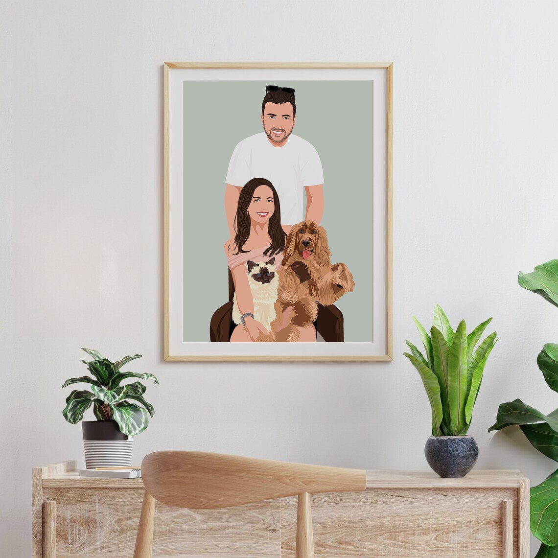She Said Yes Custom Romantic Engagement Couple Portrait Poster - Image 4